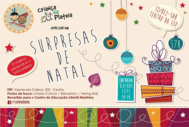 surpresas de natal com tupi perere