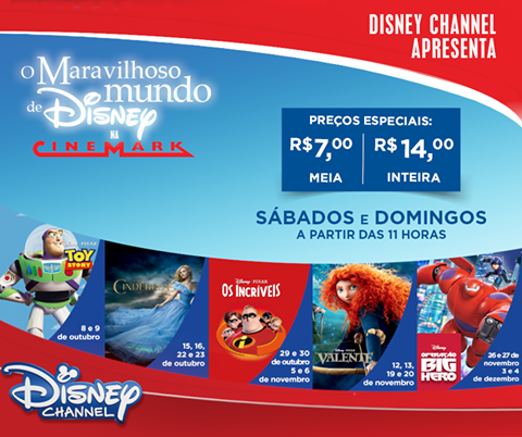 O Maravilhoso Mundo de Disney na Cinemark do Shopping Mueller