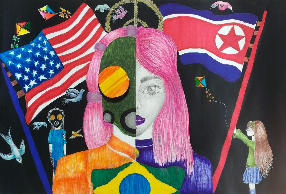 Última semana para conferir a exposição Retrospectiva Paz no Mundo no Centro Juvenil de Artes Plásticas