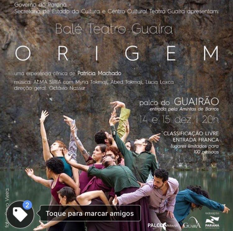 Balé Teatro Guaíra se apresenta com entrada franca no Guairão