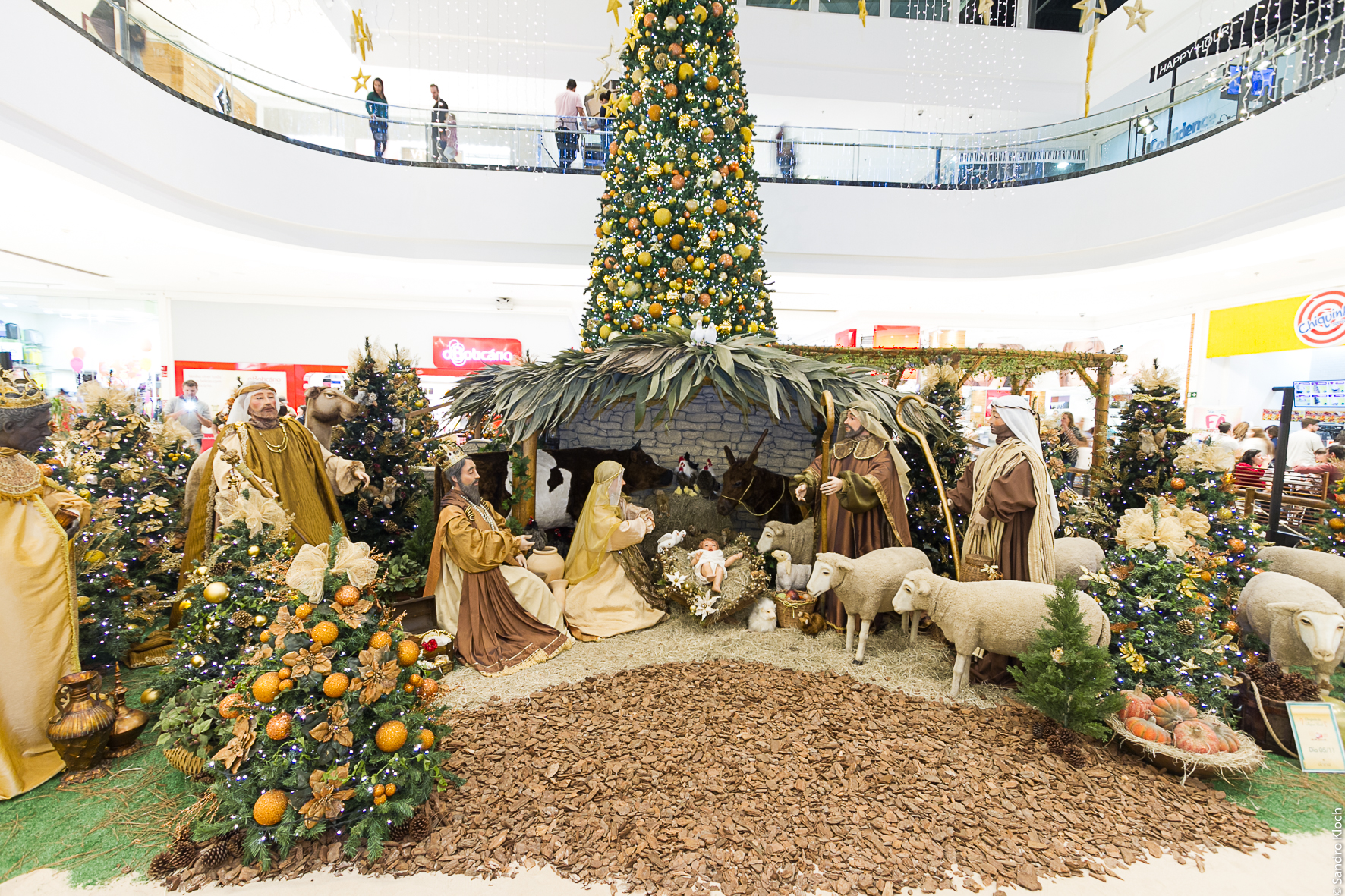 Presépio e Apresentações de Corais no Natal do Shopping São José