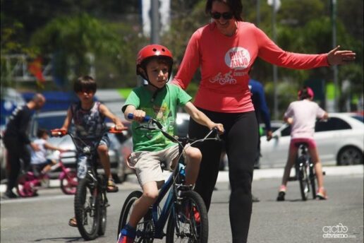 Vamos andar de bike com a criançada no domingo?