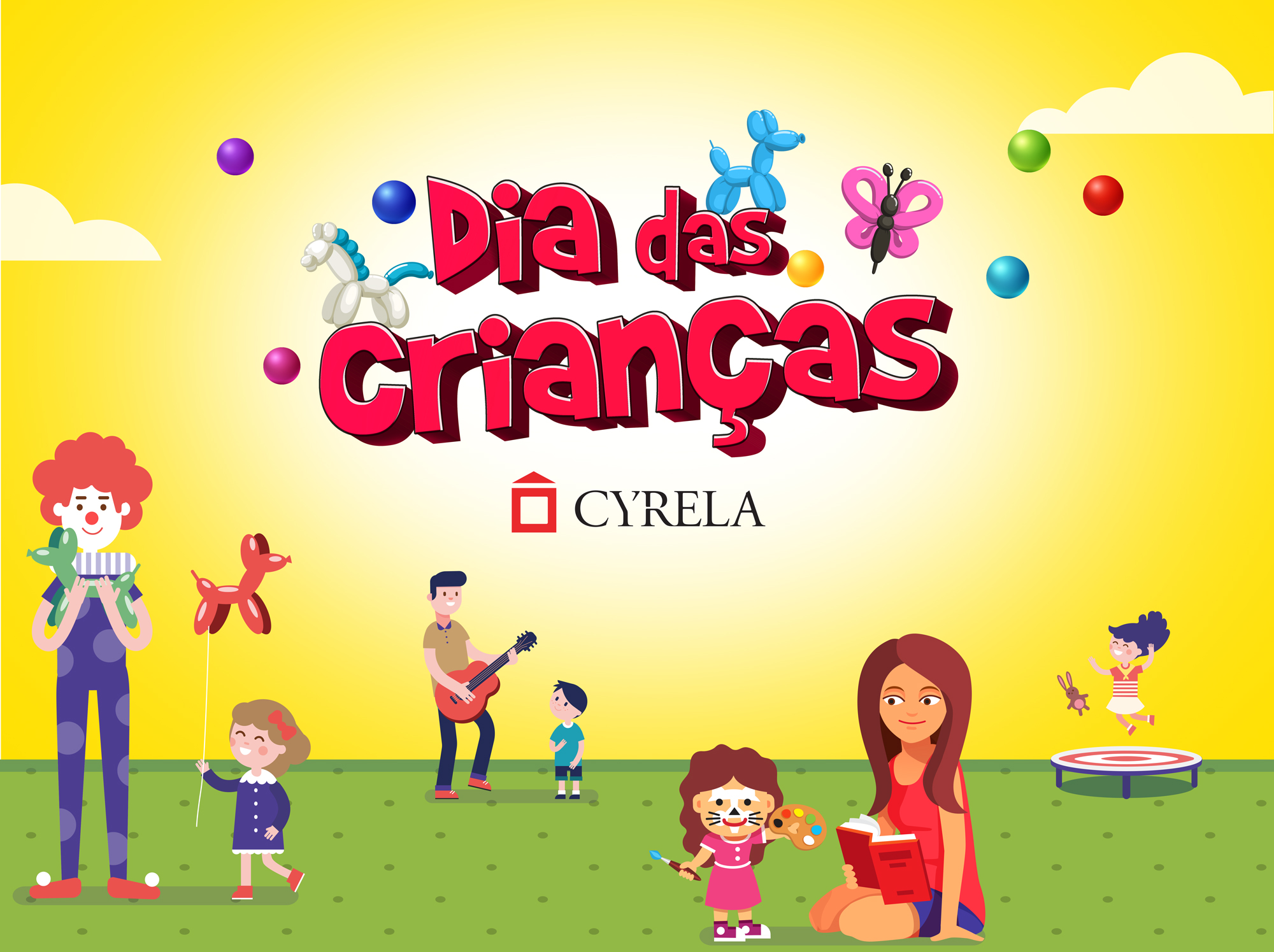 Cyrela oferece evento gratuito no DOC Castelo do Batel no Dia das Crianças