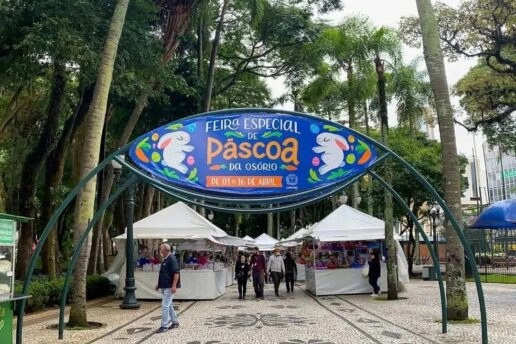Feiras de Páscoa nas praças Osório e Santos Andrade inauguram nesta sexta