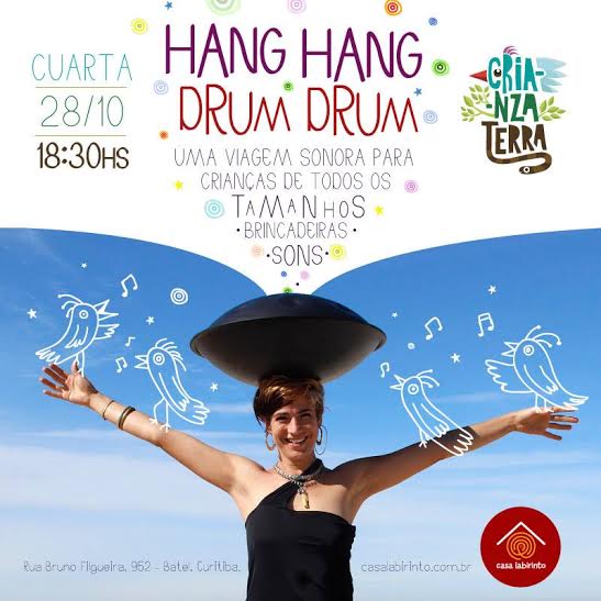 Hang Drum: vivência sonora para crianças de todos os tamanhos