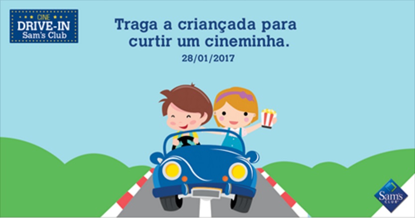 Sam’s Clube promove sessão de cinema Drive-In para crianças