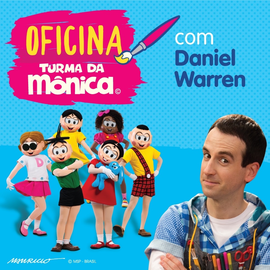 Mauricio de Sousa e Daniel Warren, do Art Attack, lançam oficina de arte on-line para escolas