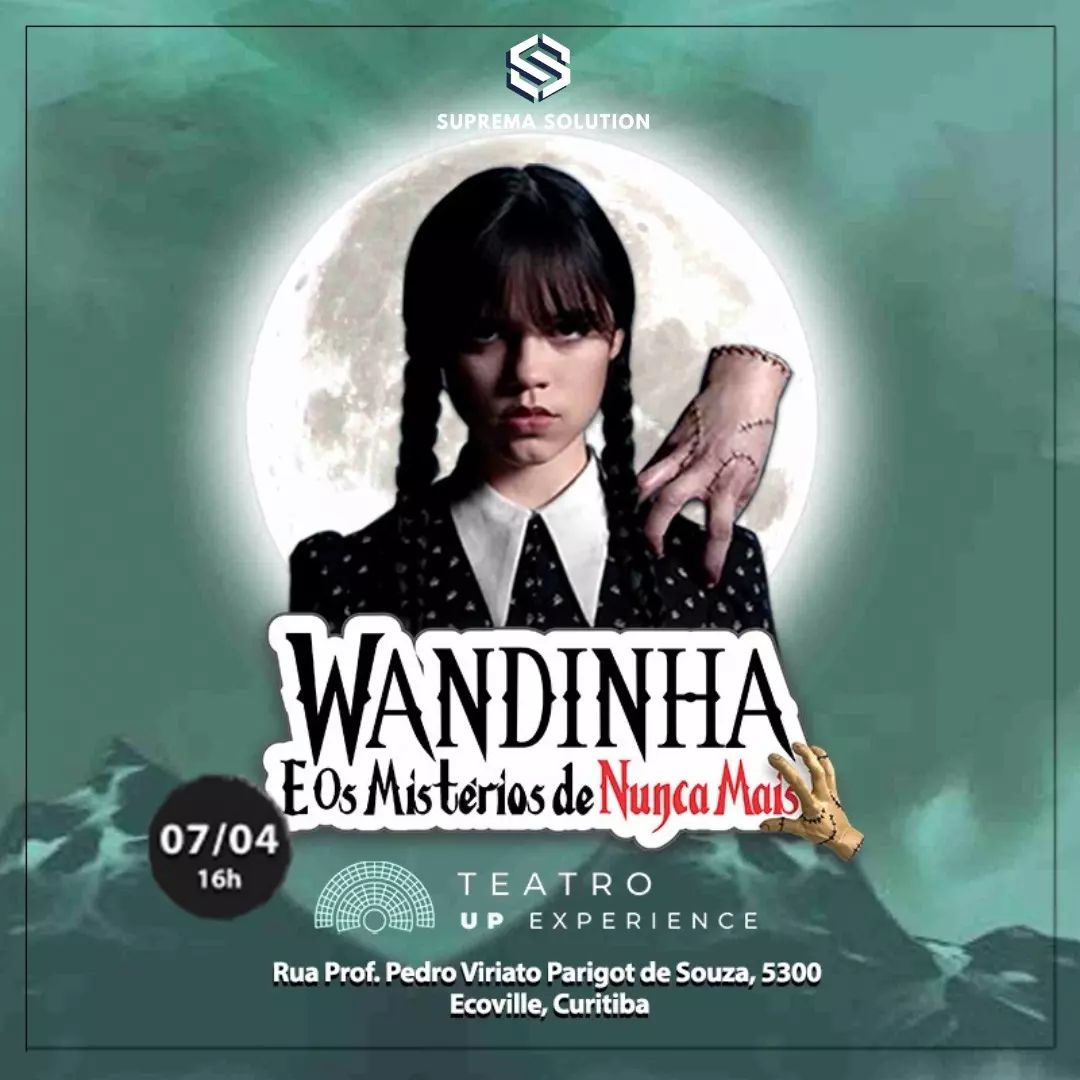 Wandinha lands in Curitiba for a musical comedy