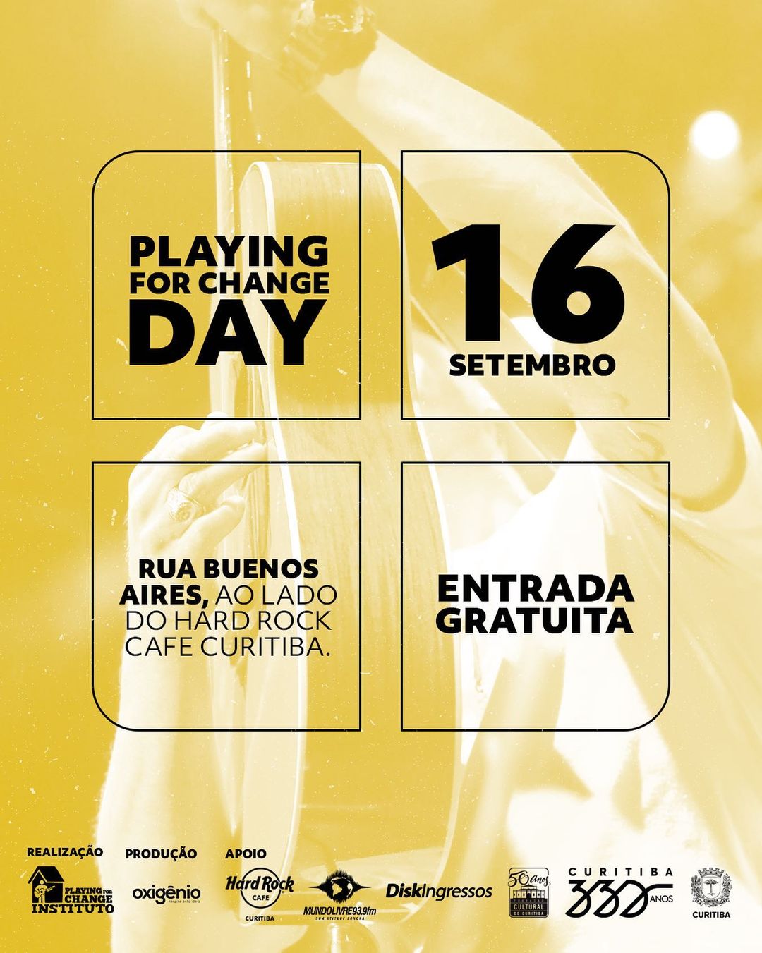 Curitiba recebe show do “Playing For Change”