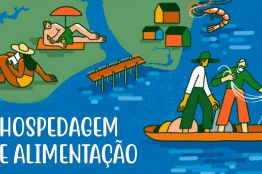 Mapa ilustrado e guia de serviços divulgam o litoral do Paraná