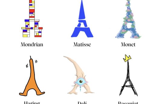 Olimpíadas e arte: ideias de uniformes olímpicos para a Torre Eiffel