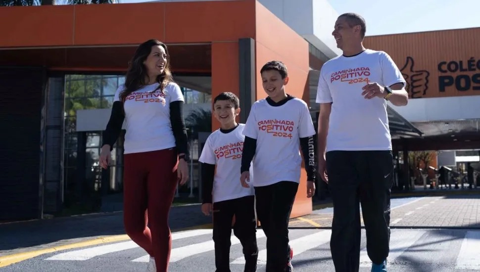 1ª Caminhada Positivo ocorre no domingo. Saiba como participar!