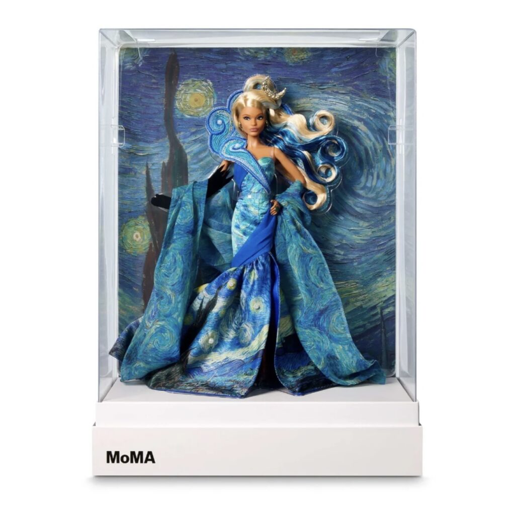 Barbie ganha versão inspirada em “A Noite Estrelada”, de Van Gogh