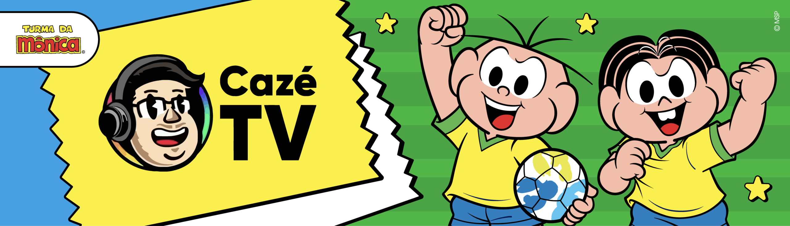 Turma da Mônica invade a cobertura da Copa do Mundo FIFA 2026 na CazéTV