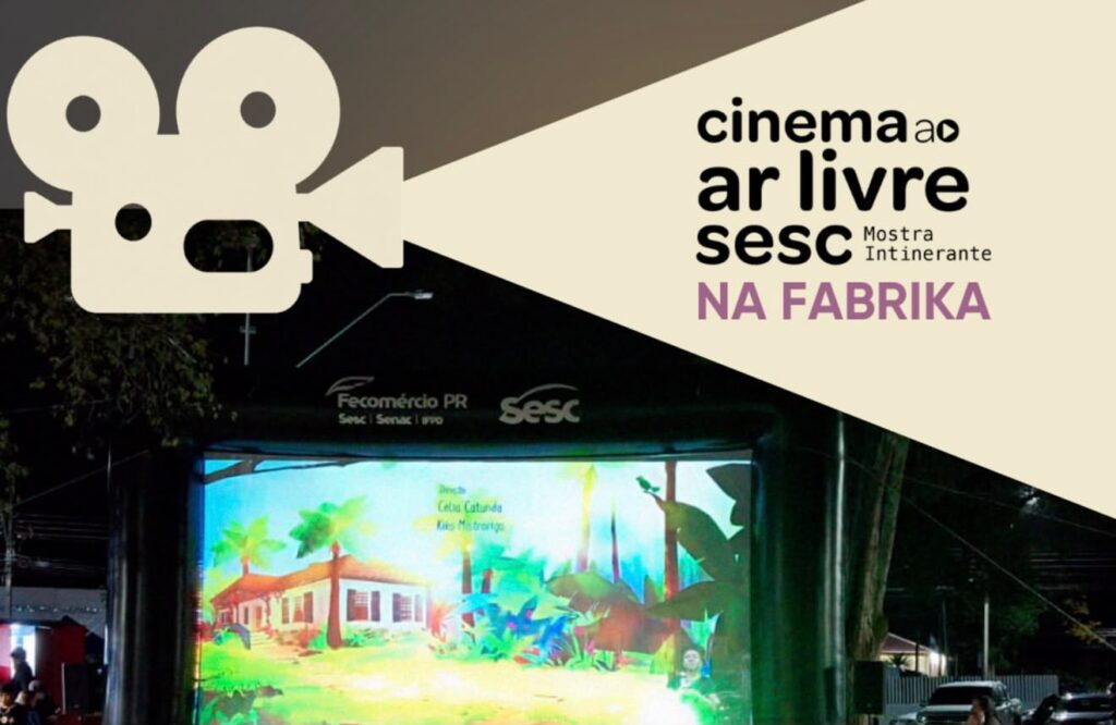 Cinema gratuito e ao ar livre durante a semana