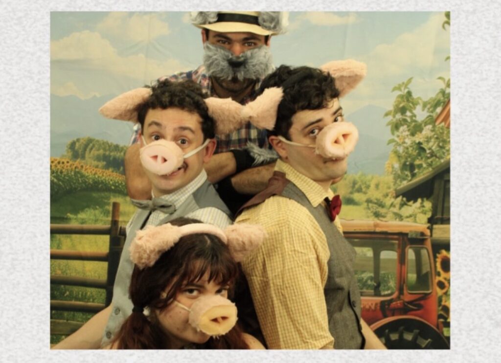 Os Três Porquinhos em cartaz no Miniauditório do Teatro Guaíra