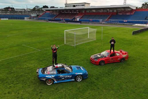 Drift dentro de um estádio de futebol pela primeira vez no Paraná
